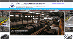 Desktop Screenshot of namphongsteel.com