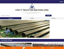 Tablet Screenshot of namphongsteel.com